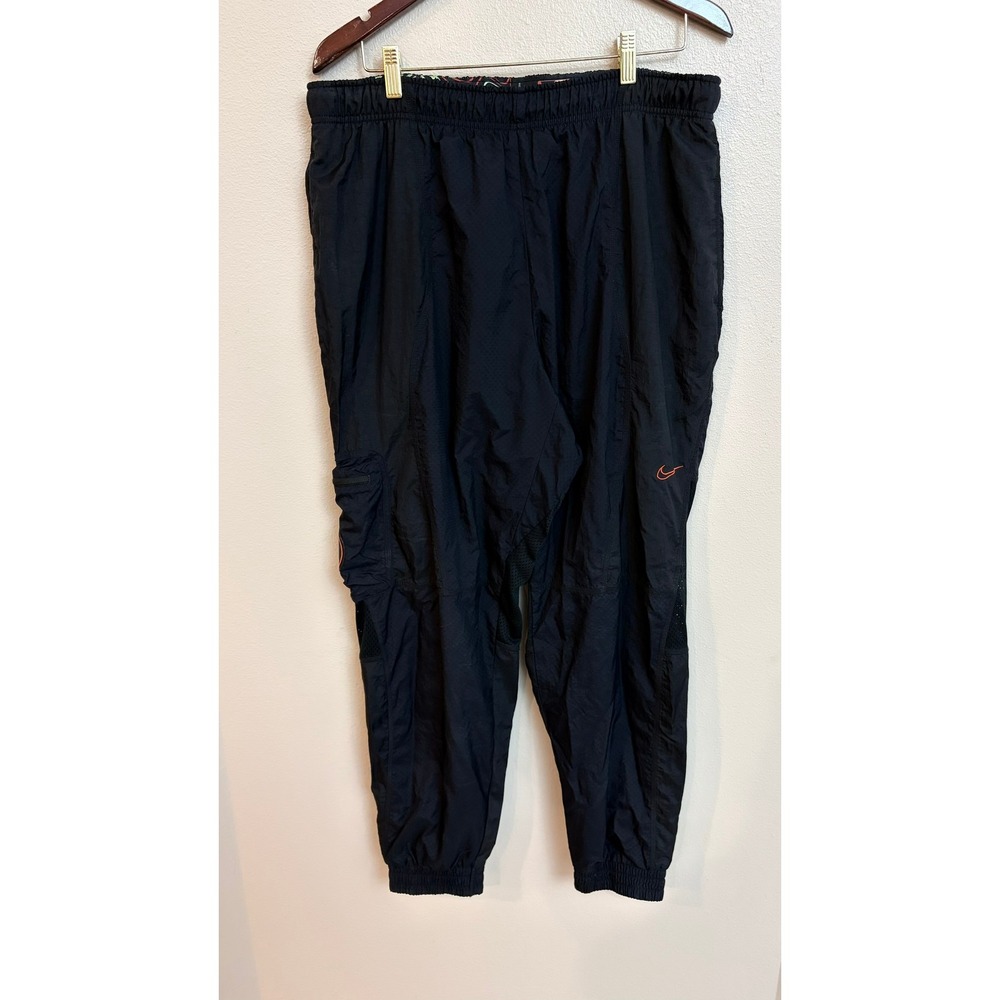Nike Sportswear Training Pants Black/Team Orange Y2K Windbreaker Jogger